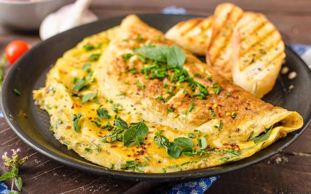 omelette plate brunch