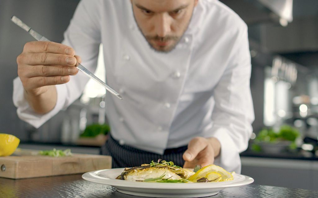 private chef preparing brunch