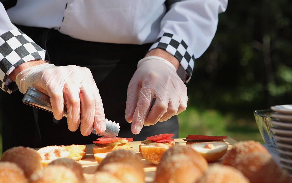 outdoors catering corporate event