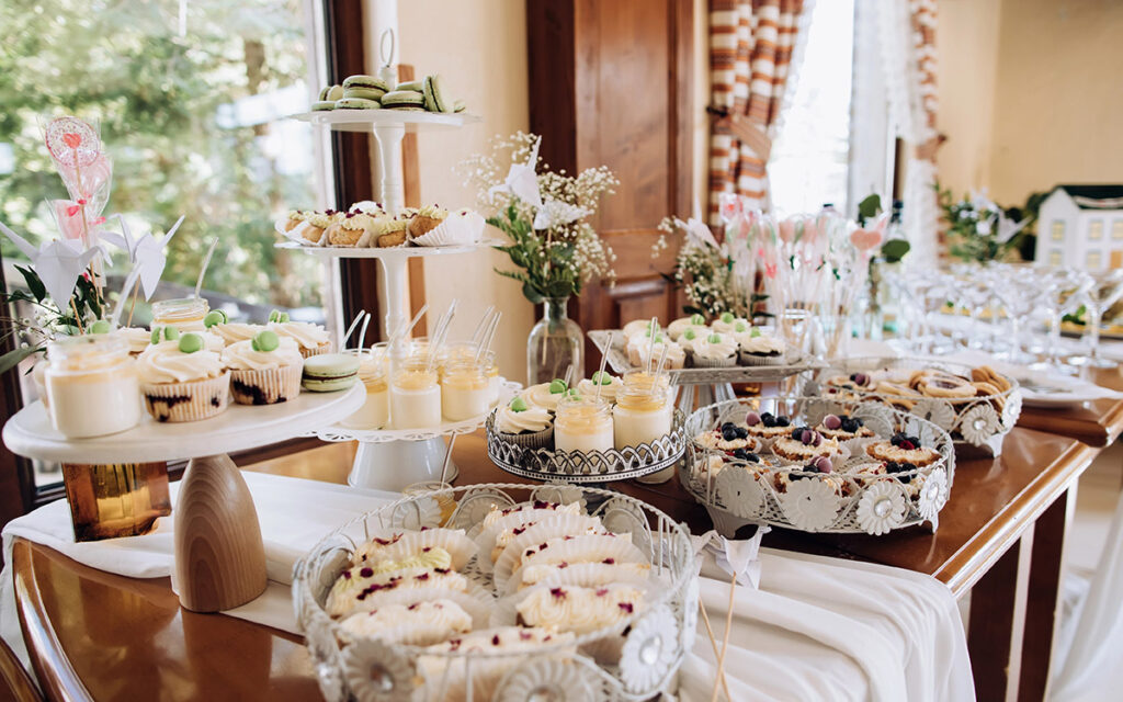 baby shower brunch food setup
